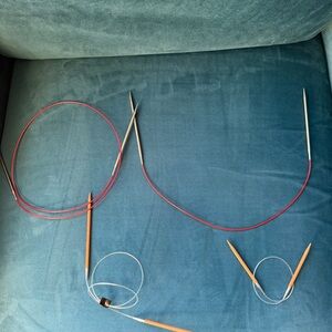 Lot of Chiaogoo 4.5 knitting needles